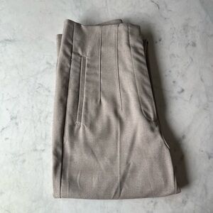 Zara Taupe High-Waisted Pants